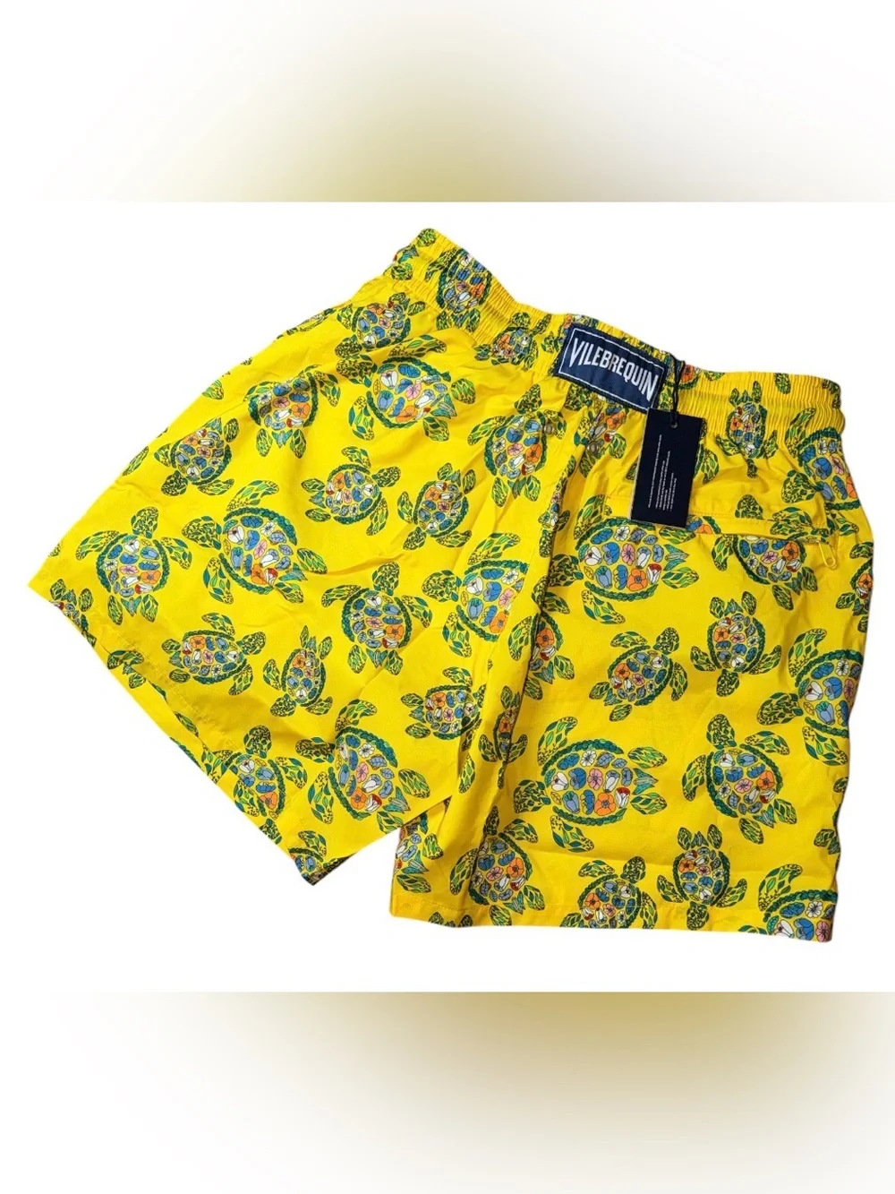 🔥 $310 Vilebrequin Men’s Provençal Turtles Swim Shorts Sz S 🔥
